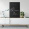 Sydney Opera House Canvas Art Print - Home Decor - Portrait - Dark