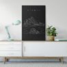 Sydney Opera House Canvas Art Print - Home Decor - Portrait - Dark