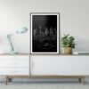 Sydney Skyline Home Decor - Portrait - Dark