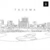 Tacoma Skyline SVG - Download