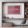 Tempe AZ Art Print for Home Office - Dark
