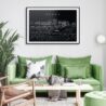 Tempe AZ Art Print for Living Room - Dark