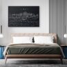 Tempe AZ Skyline Canvas Art Print - Bed Room - Dark
