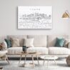 Tempe AZ Skyline Canvas Art Print - Living Room