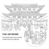 Tokyo Asakusa Vector Art - Single Line Art Detail