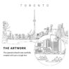 Toronto Canada Vector Art - Single Line Art Detail