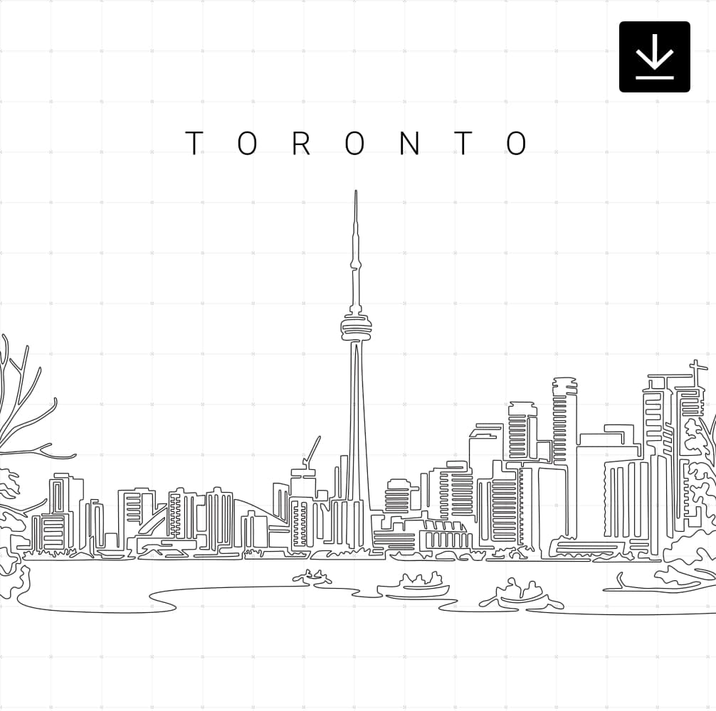 Toronto Skyline SVG - Download
