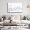 Boston Charles River Esplanade Canvas Art Print - Living Room