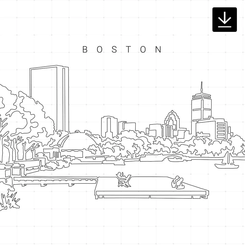 Boston Charles River Esplanade SVG - Download