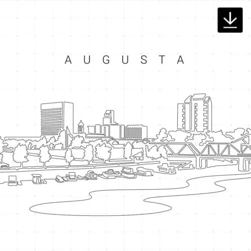 Augusta Skyline SVG - Download