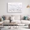 Billings Skyline Canvas Art Print - Living Room