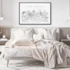 Fort Worth Skyline Art Print for Bedroom