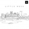 Little Rock Skyline SVG - Download