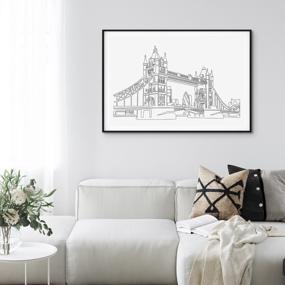 London Bridge Art Print for Living Room London Bridge Art Print for Living Room
