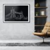 London Bridge Art Print for Office - Dark