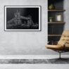 London Bridge Art Print for Office - Dark