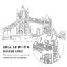 London Bridge Vector Art - Single Line Art Detail
