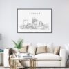 London Skyline Art Print for Living Room