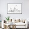 London Skyline Art Print for Living Room