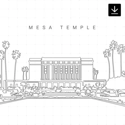 Mesa Arizona Temple SVG - Download