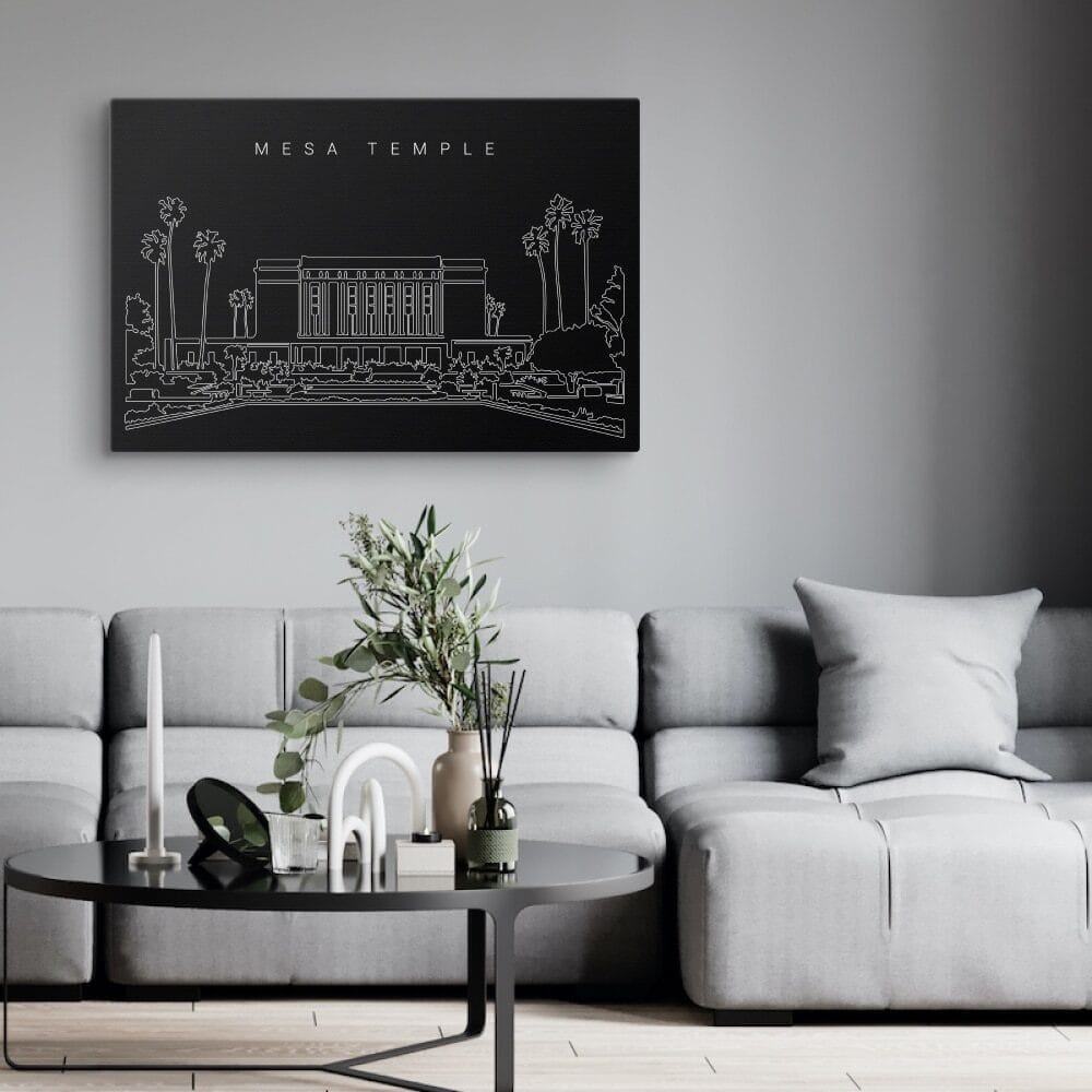 Mesa Temple Canvas Art Print - Living Room - Dark Mesa Temple Canvas Art Print - Living Room - Dark