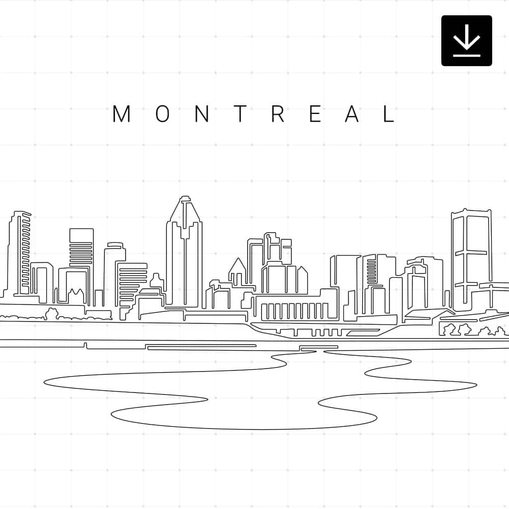 Montreal Skyline SVG - Download