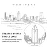 Montreal Vector Art - Single Line Art Detail
