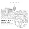 Fresno Vector Art - Single Line Art Detail