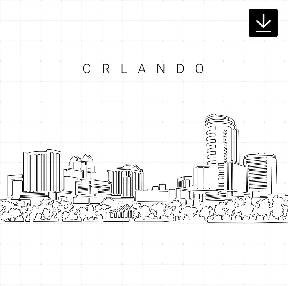 Orlando Skyline SVG - Download
