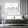 Phoenix AZ Skyline Canvas Art Print - Bed Room