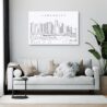 Vancouver Skyline Canvas Art Print - Living Room
