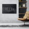 Vancouver Skyline Canvas Art Print - office - Dark