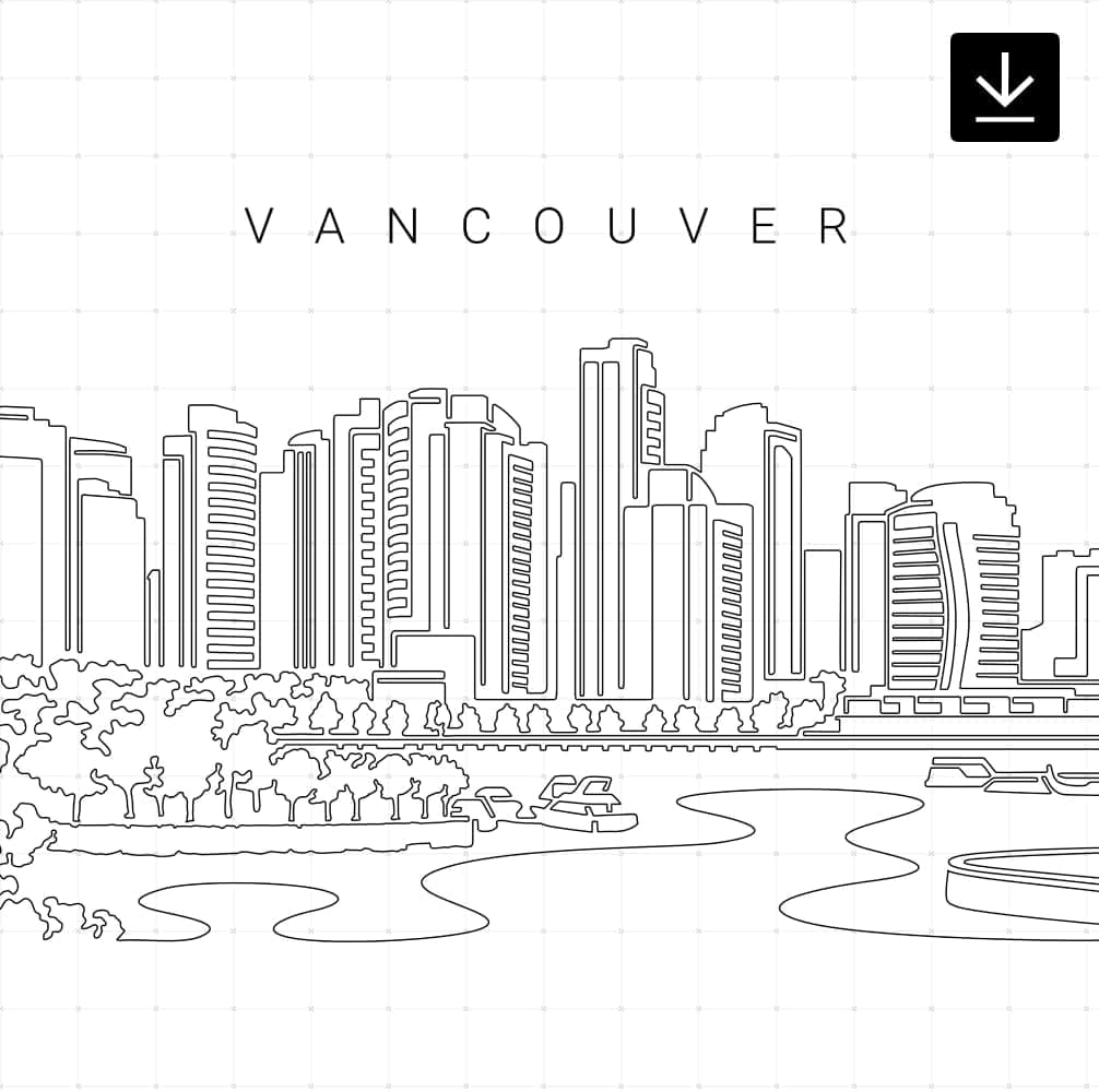 Vancouver Skyline SVG - Download