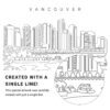 Vancouver Vector Art - Single Line Art Detail