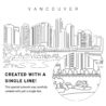 Vancouver Vector Art - Single Line Art Detail