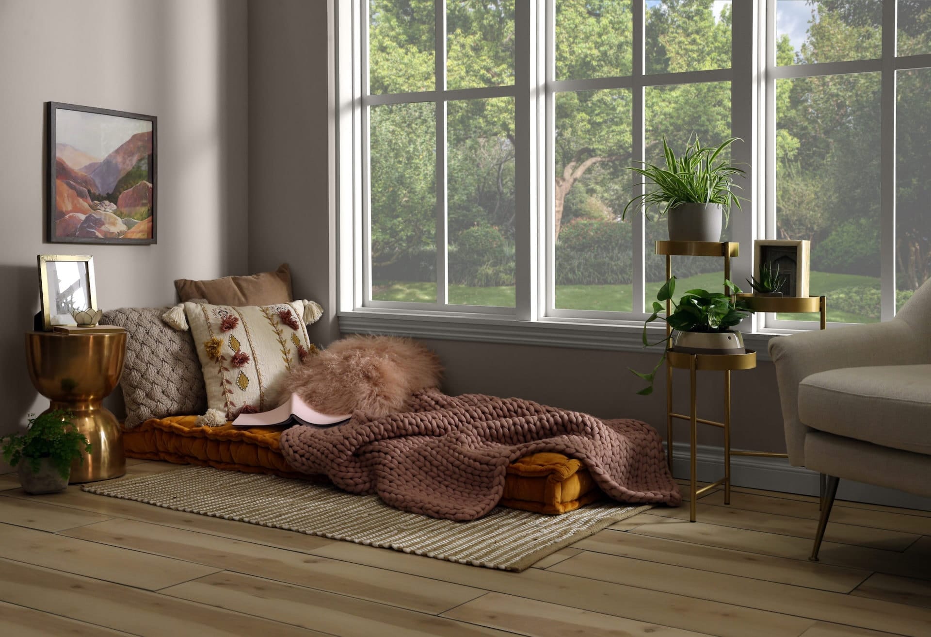 cozy reading corner