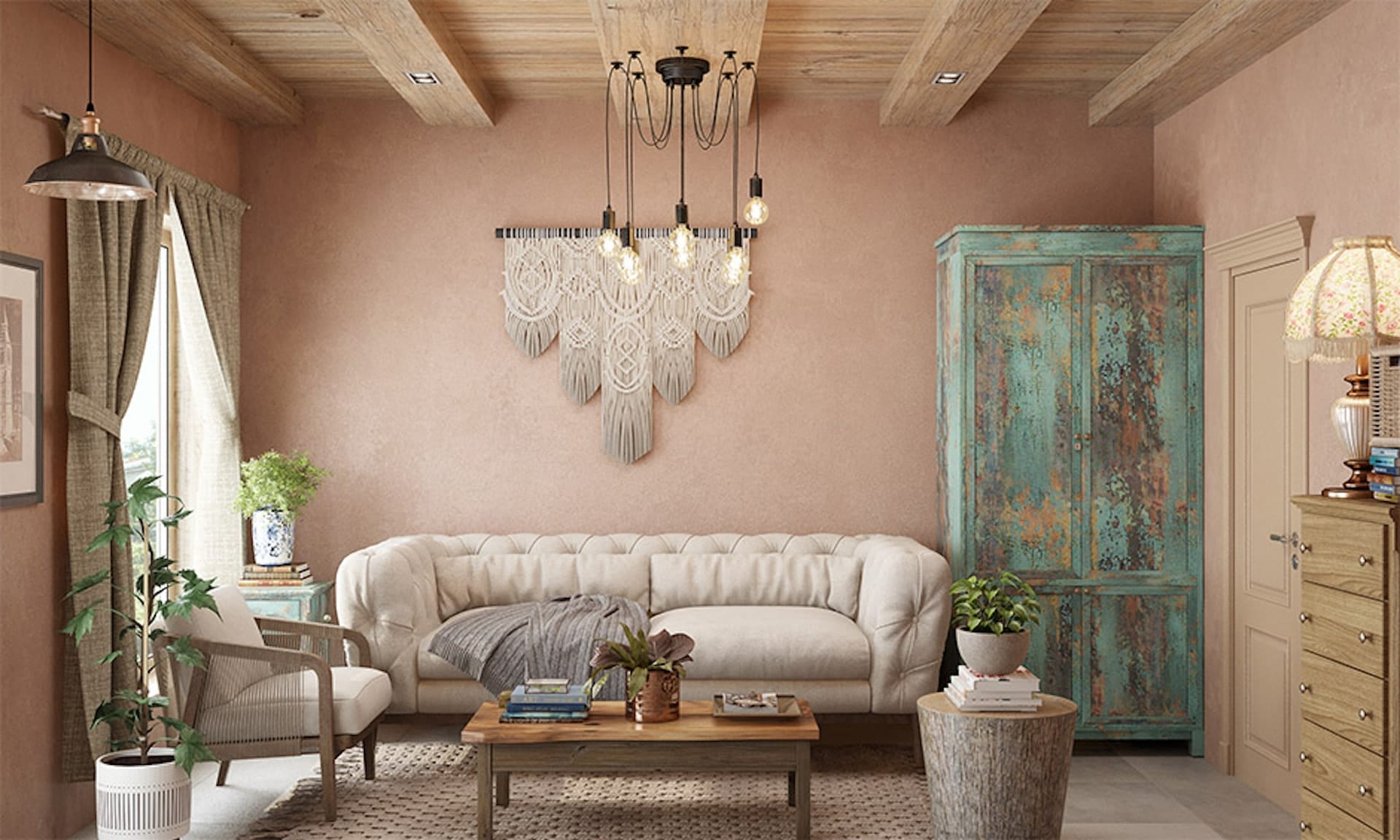 wabi sabi interior design living room