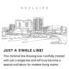 Adelaide Continuous Line Drawing Art Work