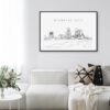 Atlantic City Skyline Art Print for Living Room