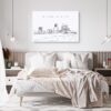 Atlantic City Skyline Canvas Art Print - Bed Room