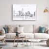 Austin TX Canvas Art Print - Living Room