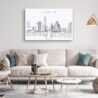 Austin TX Canvas Art Print - Living Room