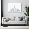 Bakersfield Theater Canvas Art Print - Living Room