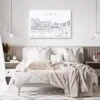 Bilbao Skyline Canvas Art Print - Bed Room