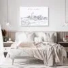 Brisbane Skyline Canvas Art Print - Bed Room