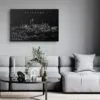 Brisbane Skyline Canvas Art Print - Living Room - Dark