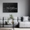 Brisbane Skyline Canvas Art Print - Living Room - Dark