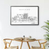 Framed Adelaide City Wall Art for Living Room