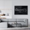Framed Porto Wall Art for Living Room - Dark