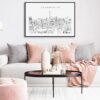 Johannesburg Skyline Art Print for Living Room